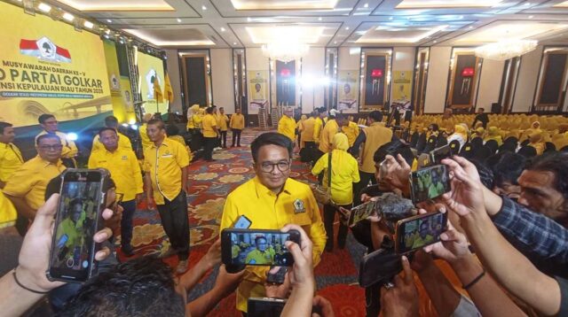 Tanpa Voting, Ade Angga Terpilih Aklamasi di Musda V Partai Golkar Kepri