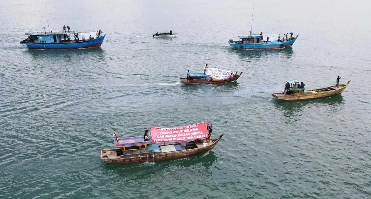 Nelayan Bintan Pesisir Suarakan Penolakan Kawasan Industri di Pulau Poto